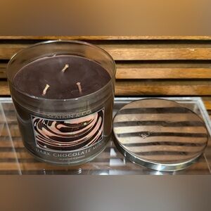 Rare HTF Bath & Body Works Dark Chocolate Mint 3-Wick Candle